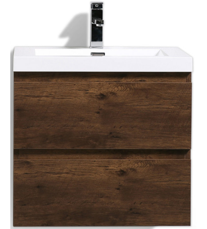 Orren Ellis Lina 24 Quot Wall Mounted Single Bathroom Vanity